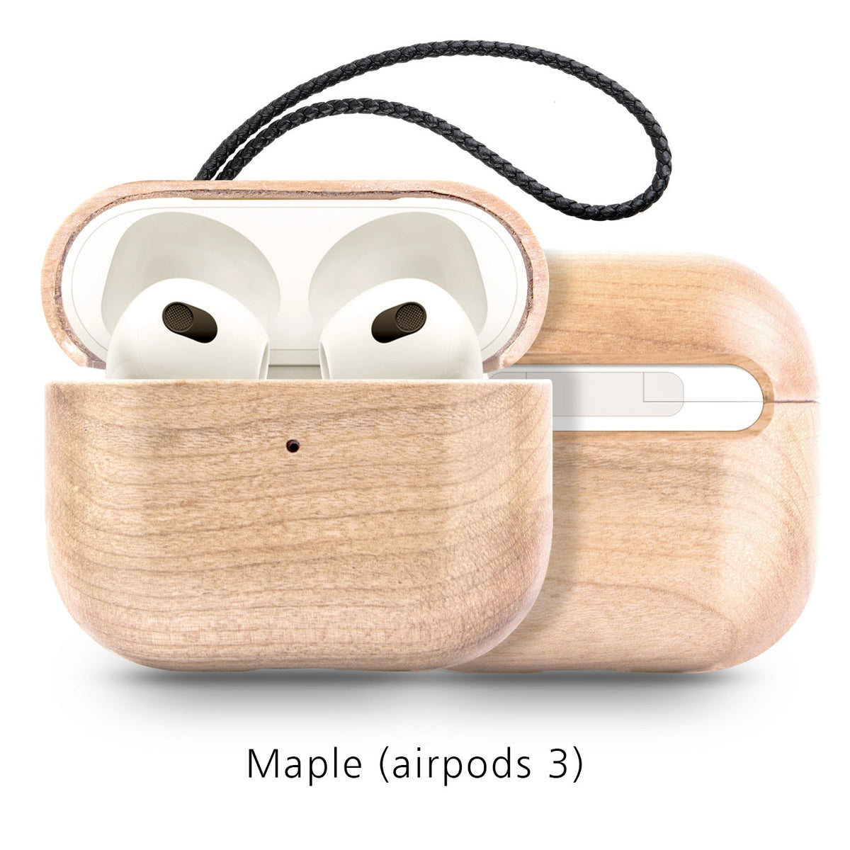 Back Cover Solid Wood Bluetooth Earphone Case - My 2 buyCases & Covers