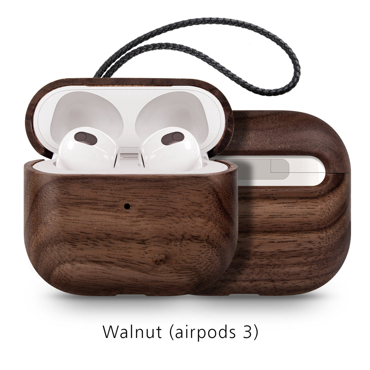 Back Cover Solid Wood Bluetooth Earphone Case - My 2 buyCases & Covers