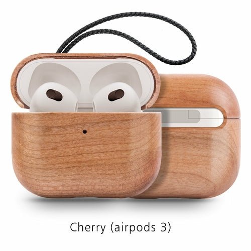 Back Cover Solid Wood Bluetooth Earphone Case - My 2 buyCases & Covers