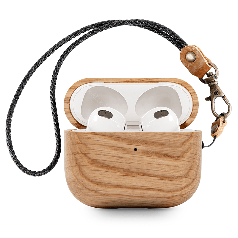 Back Cover Solid Wood Bluetooth Earphone Case - My 2 buyCases & Covers