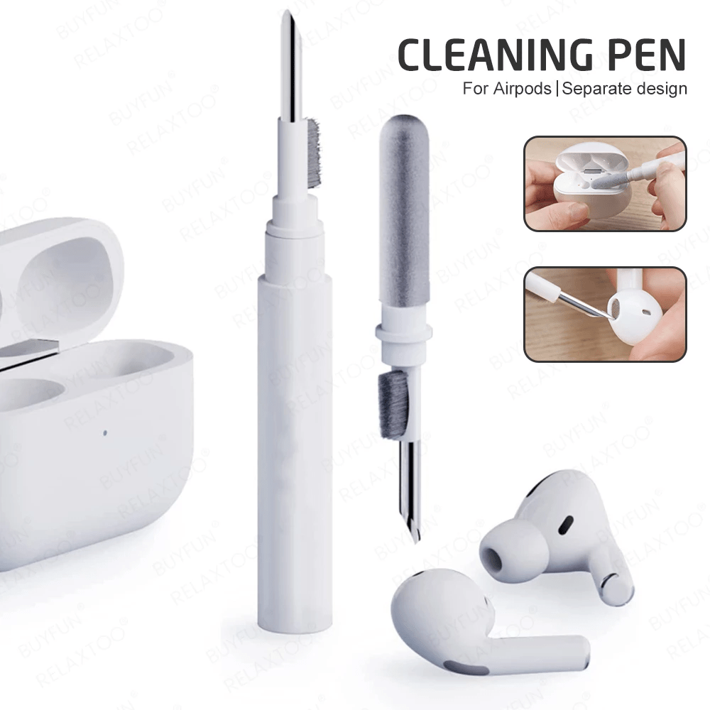 طقم تنظيف سماعات الأذن بلوتوث Airpods، فرشاة قلم - My 2 buy ملحقات الهاتف المحمول والكمبيوتر المحمول