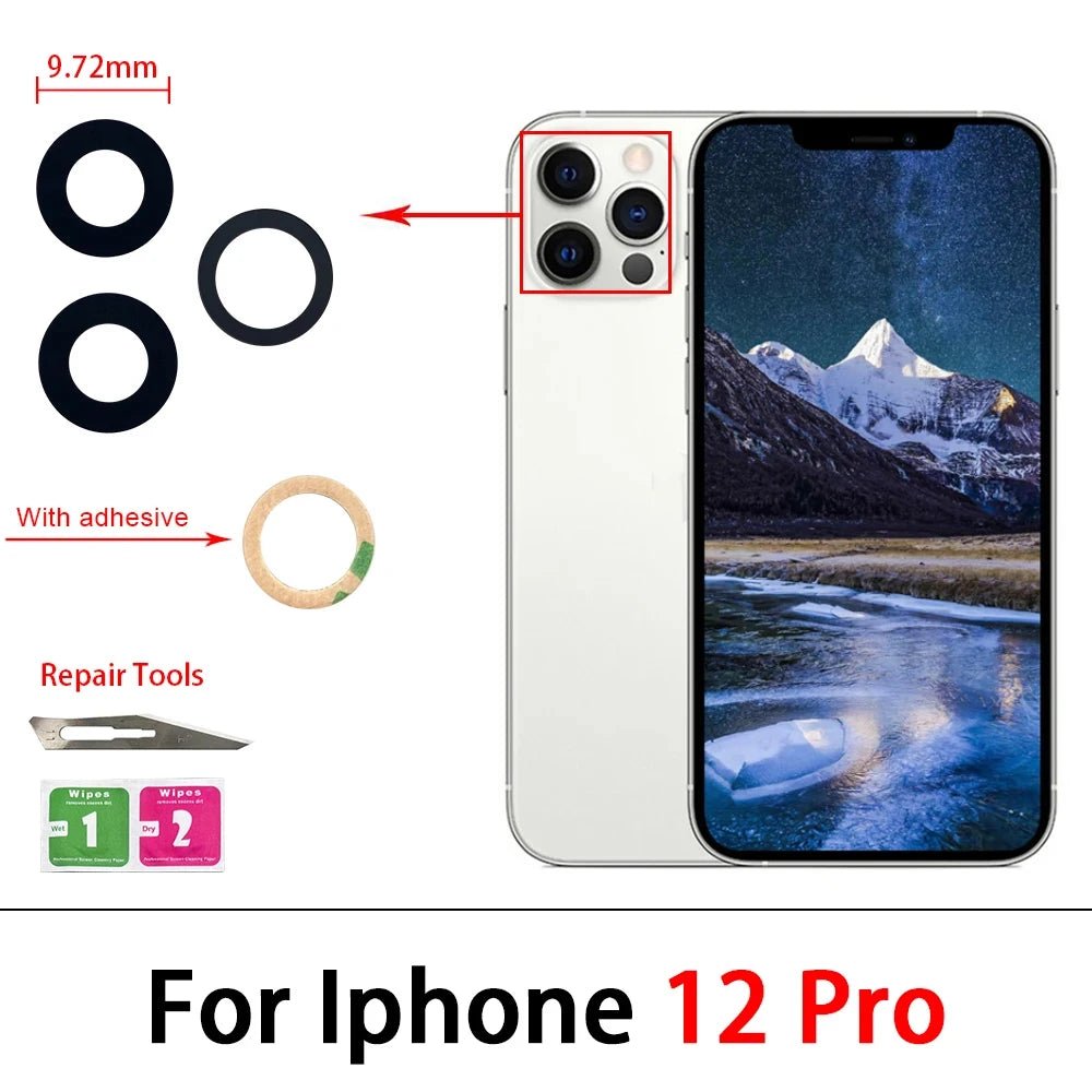 Camera Glass Lens Back Rear Camera Glass Lens with Glue Replacement - My 2 buyOther