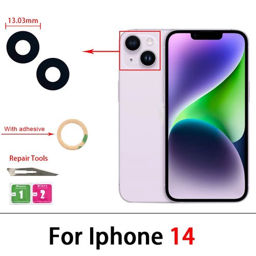 Camera Glass Lens Back Rear Camera Glass Lens with Glue Replacement - My 2 buyOther