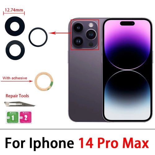 Camera Glass Lens Back Rear Camera Glass Lens with Glue Replacement - My 2 buyOther