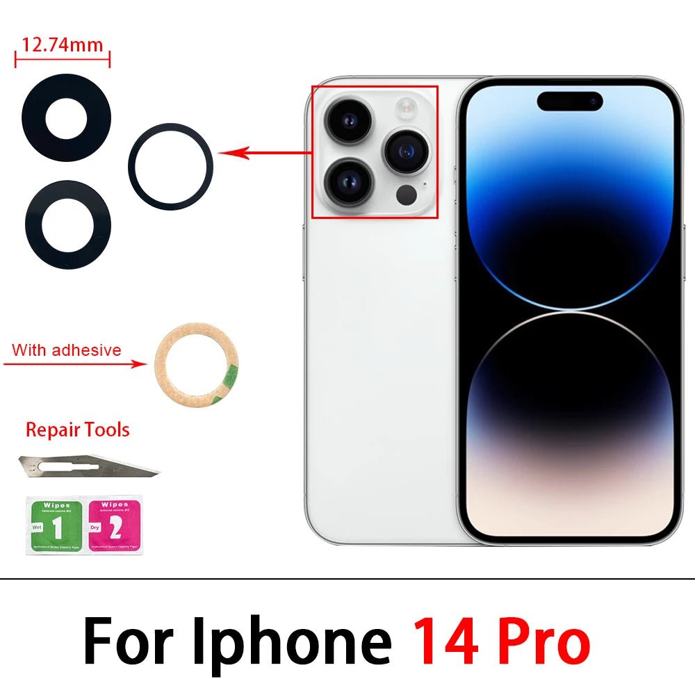 Camera Glass Lens Back Rear Camera Glass Lens with Glue Replacement - My 2 buyOther