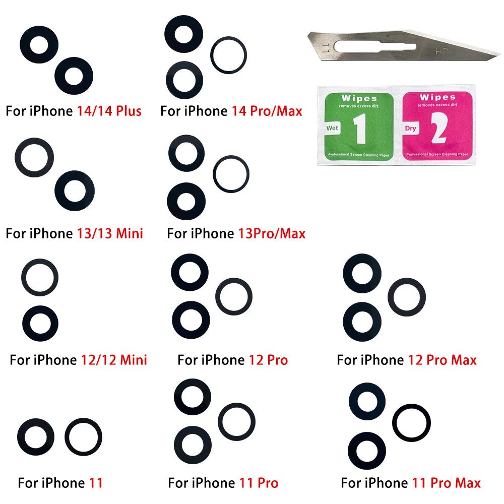 Camera Glass Lens Back Rear Camera Glass Lens with Glue Replacement - My 2 buyOther
