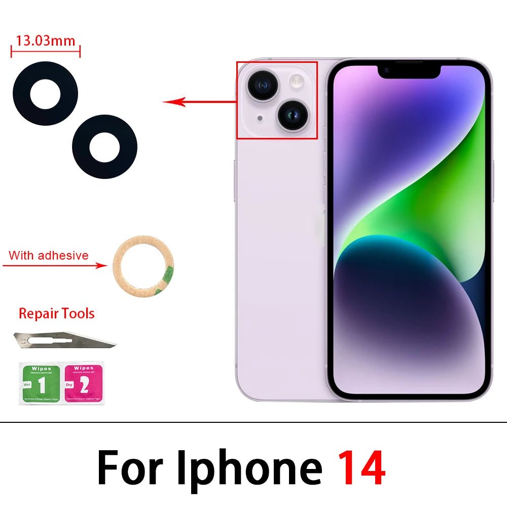 Camera Glass Lens Back Rear Camera Glass Lens with Glue Replacement - My 2 buyOther