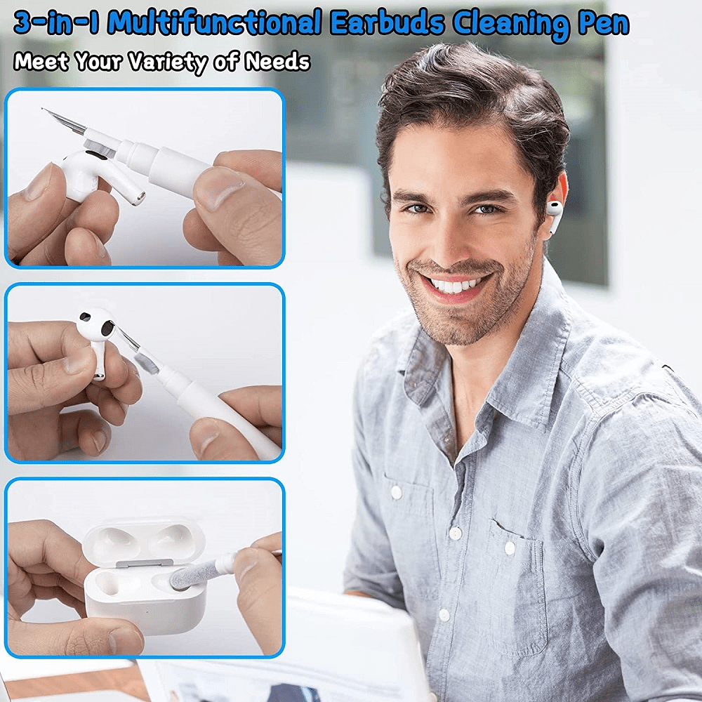 قلم تنظيف لسماعات Airpods Pro 1 2 مجموعة تنظيف سماعات فرشاة ناعمة للعلبة - ملحقات تقنية My 2 buy