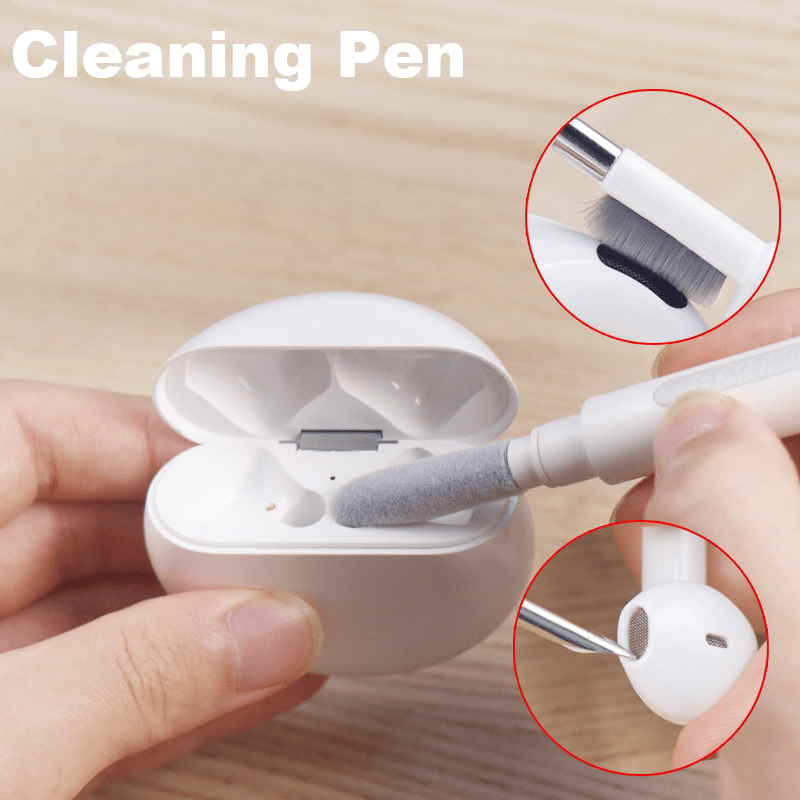 قلم تنظيف لسماعات Airpods Pro 1 2 مجموعة تنظيف سماعات فرشاة ناعمة للعلبة - ملحقات تقنية My 2 buy