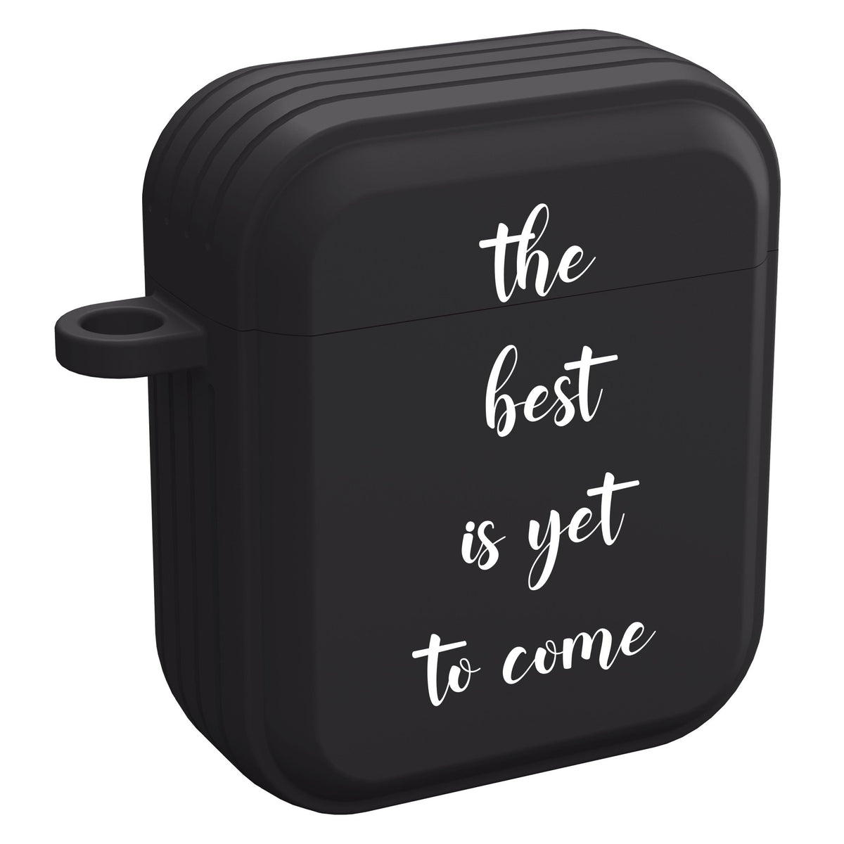 غطاء حماية أسود HDX بنص مخصص لأجهزة Apple AirPods Gen 1 و2 و3 وPro - My 2 buyCases & Covers