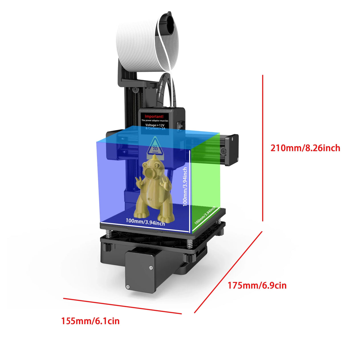EasyThreed 3D Printer Entry Level Compatible with PLA TPU 1.75mm - My 2 buyOther