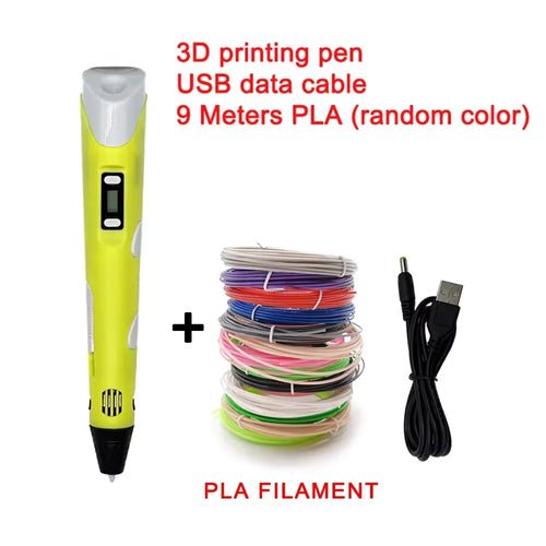 Electronic 3D Printing Pen with 9M PLA Consumables High-Temperature 3D - My 2 buyOther