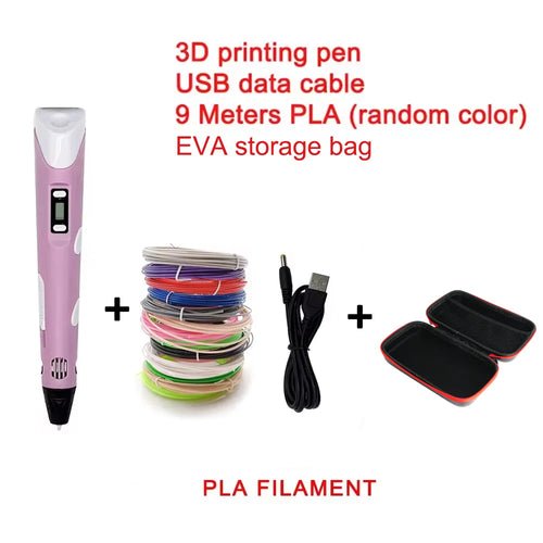 Electronic 3D Printing Pen with 9M PLA Consumables High-Temperature 3D - My 2 buyOther