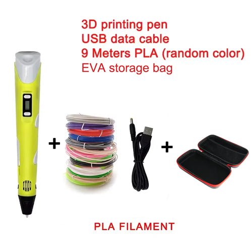 Electronic 3D Printing Pen with 9M PLA Consumables High-Temperature 3D - My 2 buyOther
