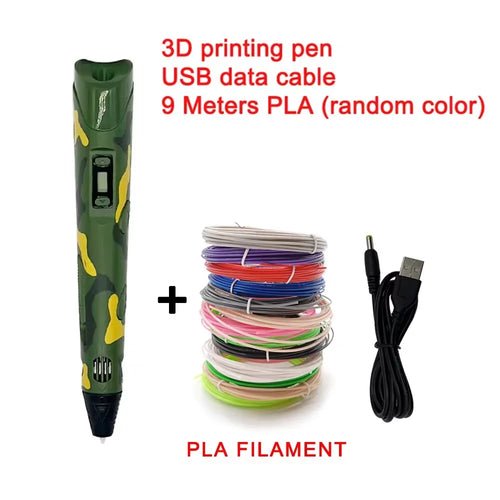 Electronic 3D Printing Pen with 9M PLA Consumables High-Temperature 3D - My 2 buyOther