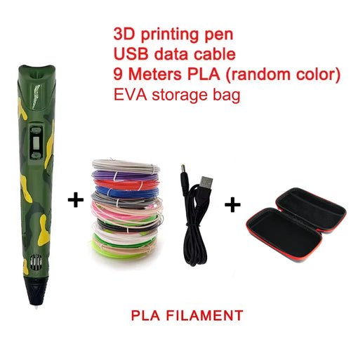 Electronic 3D Printing Pen with 9M PLA Consumables High-Temperature 3D - My 2 buyOther