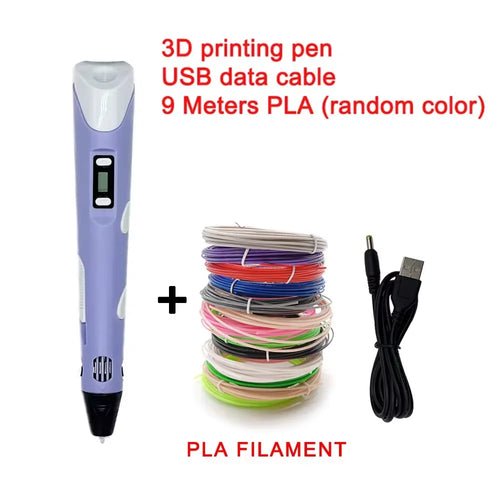 Electronic 3D Printing Pen with 9M PLA Consumables High-Temperature 3D - My 2 buyOther