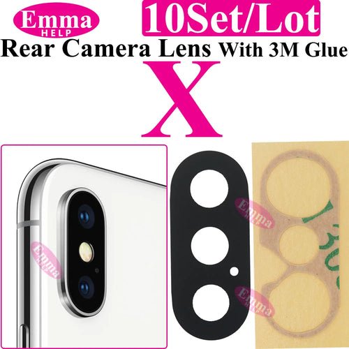 Emmahelp 10pcs A+ Back Camera Glass for iPhone 11 12 13 14 15 Pro Max - My 2 buyOther