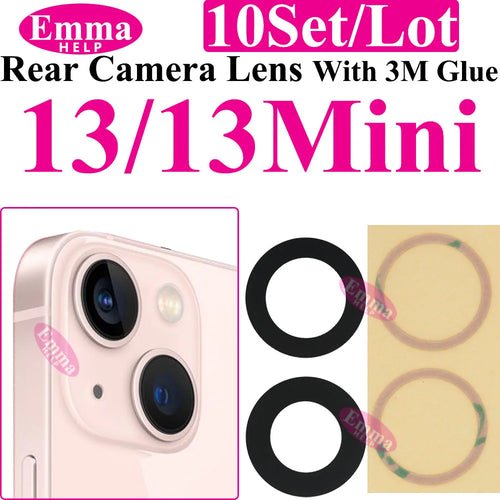 Emmahelp 10pcs A+ Back Camera Glass for iPhone 11 12 13 14 15 Pro Max - My 2 buyOther