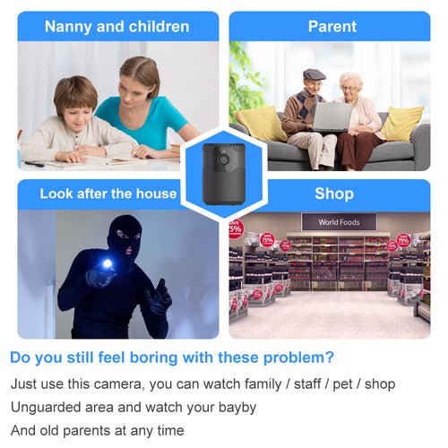 HD 2MP 1080P Wireless Mini Wifi Camera Night Vision Ip Camera - My 2 buy