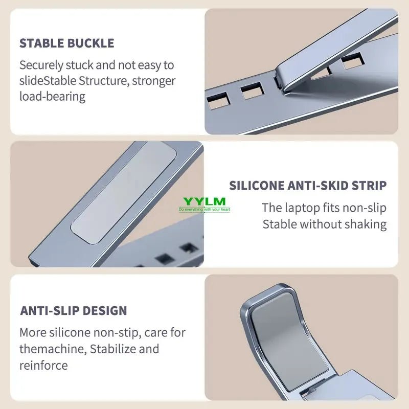 High-efficiency aluminum alloy laptop stand, adjustable, - My 2 buyOther