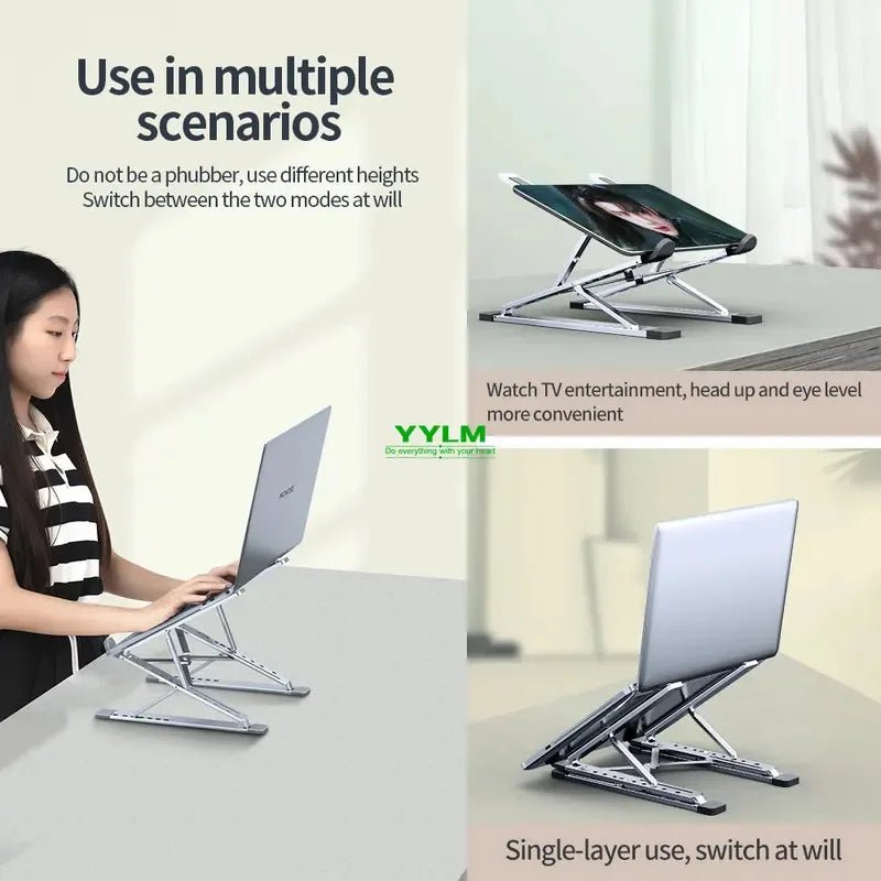 High-efficiency aluminum alloy laptop stand, adjustable, - My 2 buyOther
