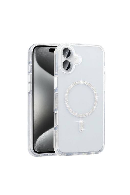 iPhone 16 Case with Msafe Feature, Koment Rhinestone Cover - My 2 buyCases & Covers