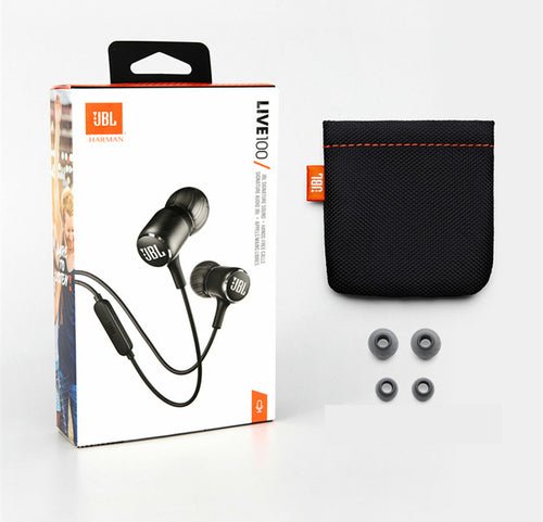 JBL LIVE100 3.5mm Wired Earphones Stereo Sound Line Control - My 2 buy