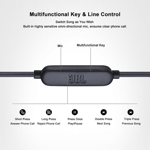 JBL LIVE100 3.5mm Wired Earphones Stereo Sound Line Control - My 2 buy
