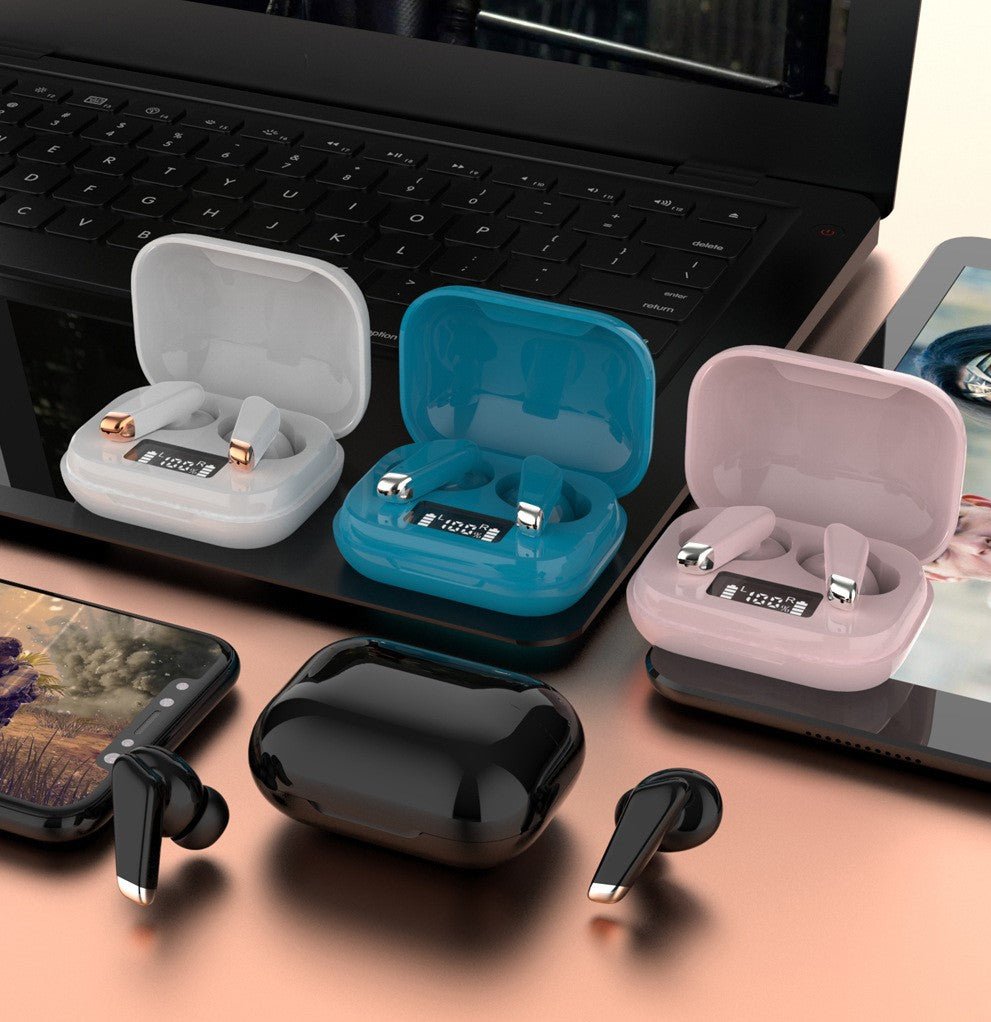 LED Display Tap Control True Wireless Earphones Bluetooth Earbuds - My 2 buyTech Accessories
