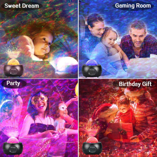 LED Night Light Starry Sky Projector with Bluetooth Wireless Speaker - My 2 buy