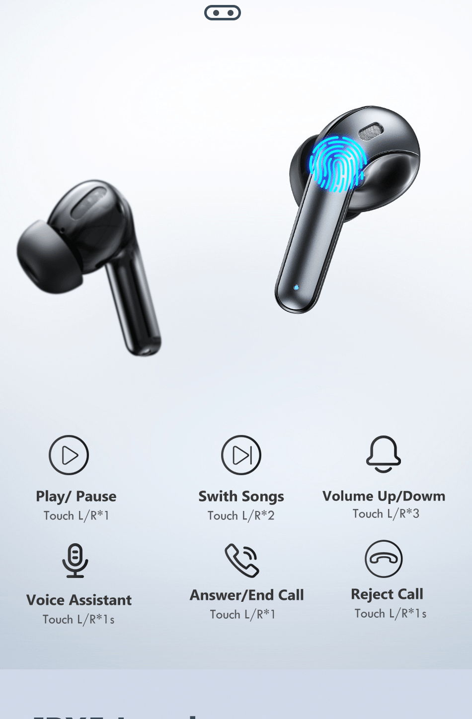 LED TWS Earbuds Bluetooth 5.0 Earphones for Huawei Iphone - My 2 buyTech Accessories