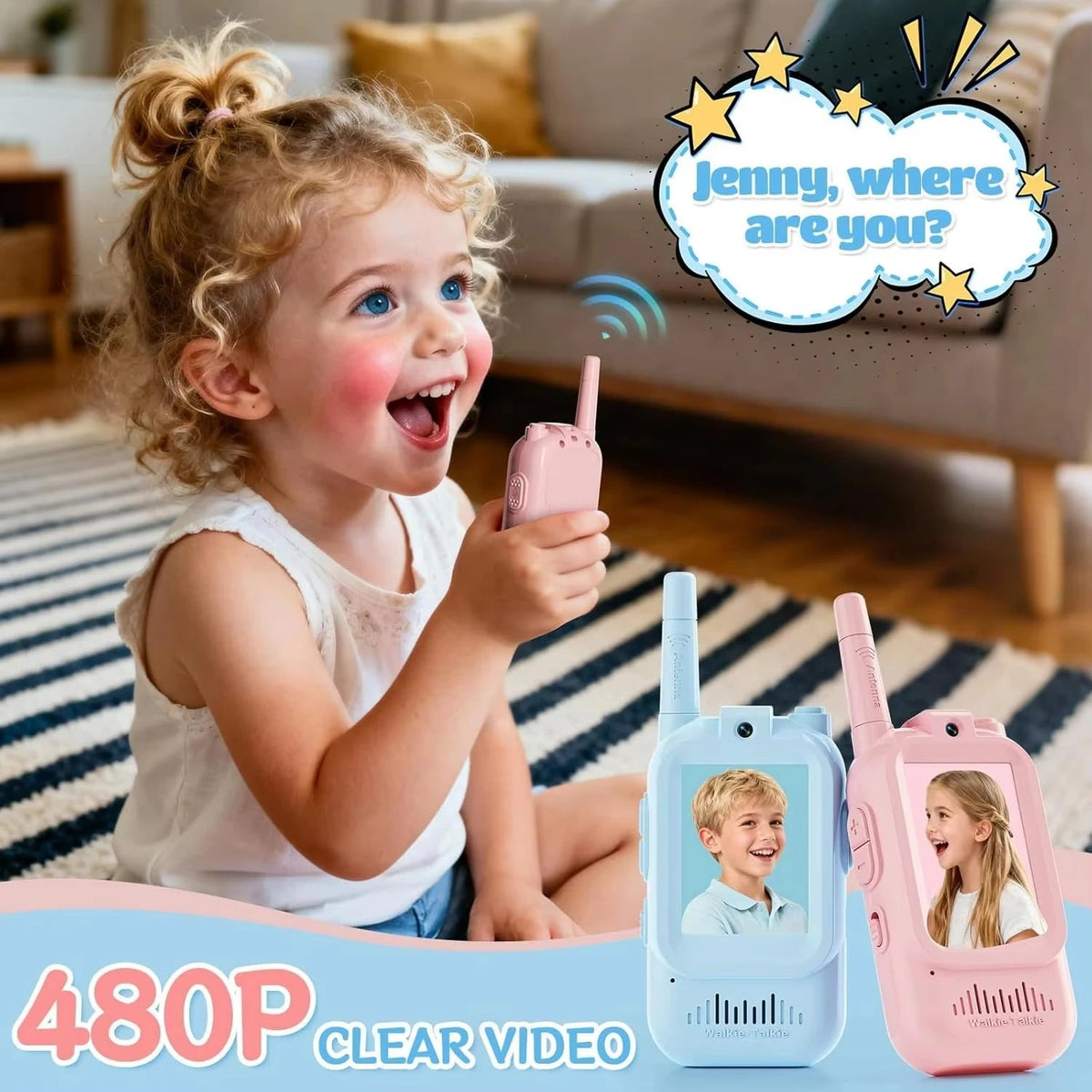 Magecam Video Walkie Talkies for Kids 2 Pack Rechargeable Intercom - My 2 buyOther
