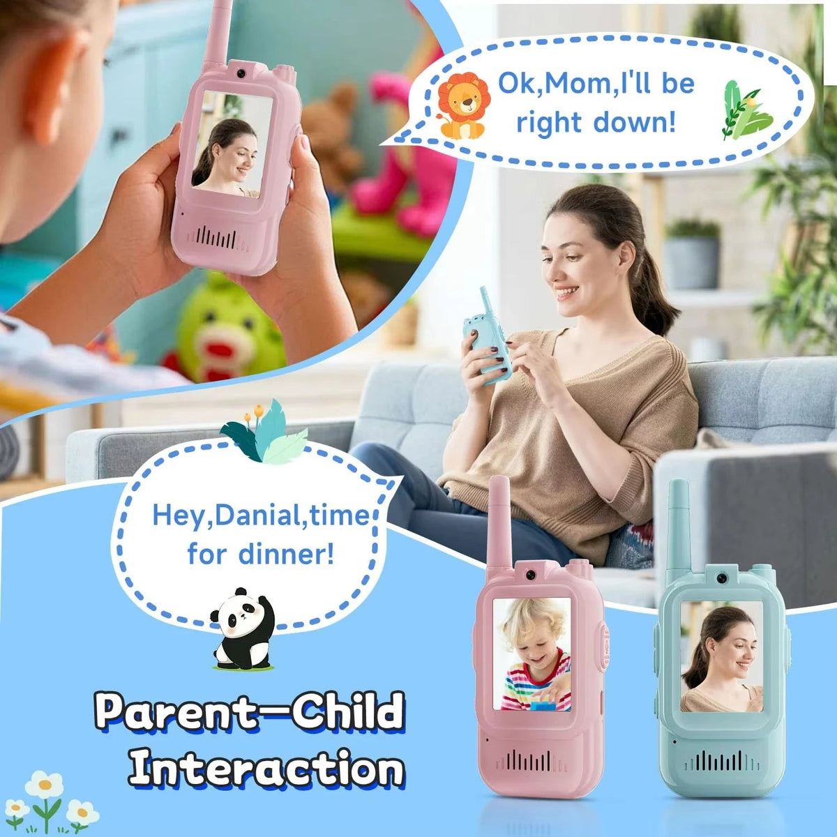 Magecam Video Walkie Talkies for Kids 2 Pack Rechargeable Intercom - My 2 buyOther