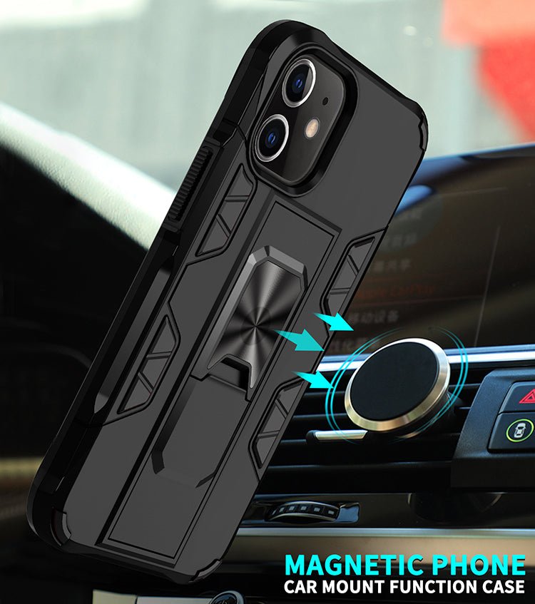 Military Grade Armor Protection Stand Magnetic Feature Case for iPhone - My 2 buyTech Accessories