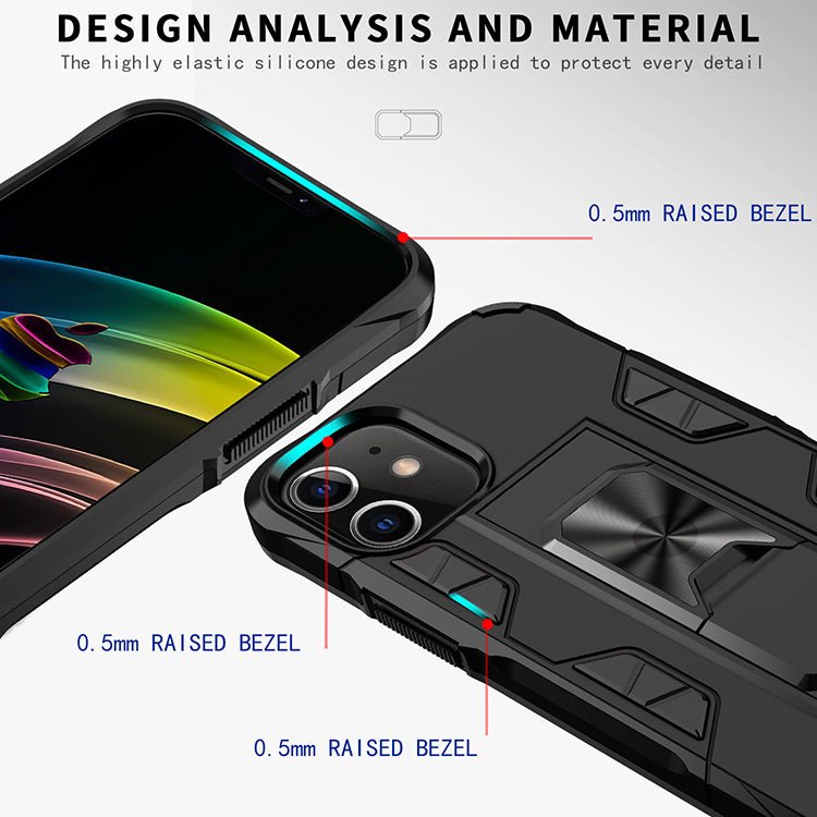 Military Grade Armor Protection Stand Magnetic Feature Case for iPhone - My 2 buyTech Accessories