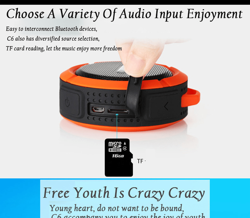 Mini Portable Waterproof Bluetooth Speaker with Suction Cup - My 2 buyTech Accessories