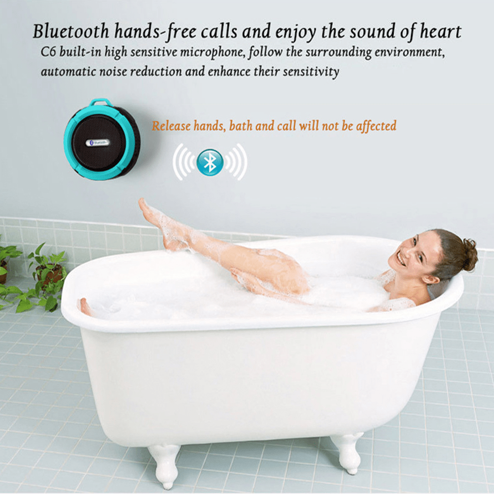Mini Portable Waterproof Bluetooth Speaker with Suction Cup - My 2 buyTech Accessories