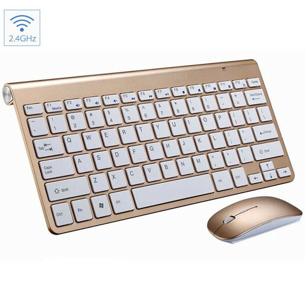 Mini Wireless Keyboard And Mouse Set Waterproof 2.4G For Mac Apple PC - My 2 buyTech Accessories