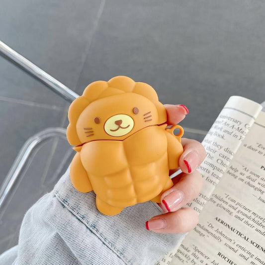 Muscle Bear Cartoon Silicone Earphone Case - My 2 buyCases & Covers