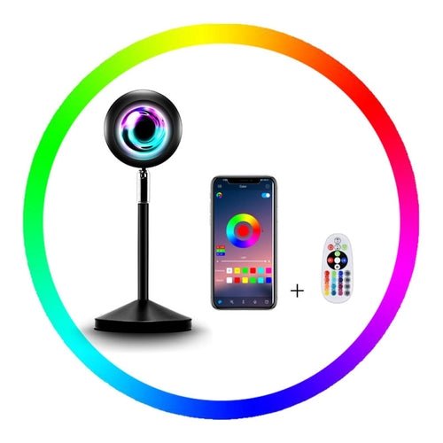 Projector APP/Remote Control Sunset Lamp Rainbow Sunset Lamp - My 2 buy