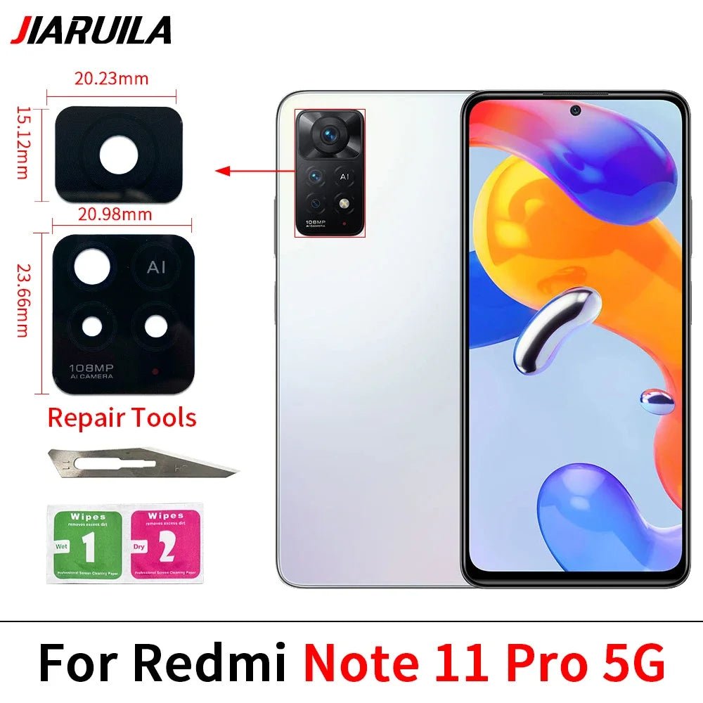 Rear Camera Lens For Xiaomi Redmi Note 13 12 11 Pro Plus 5G 4G Back - My 2 buyOther