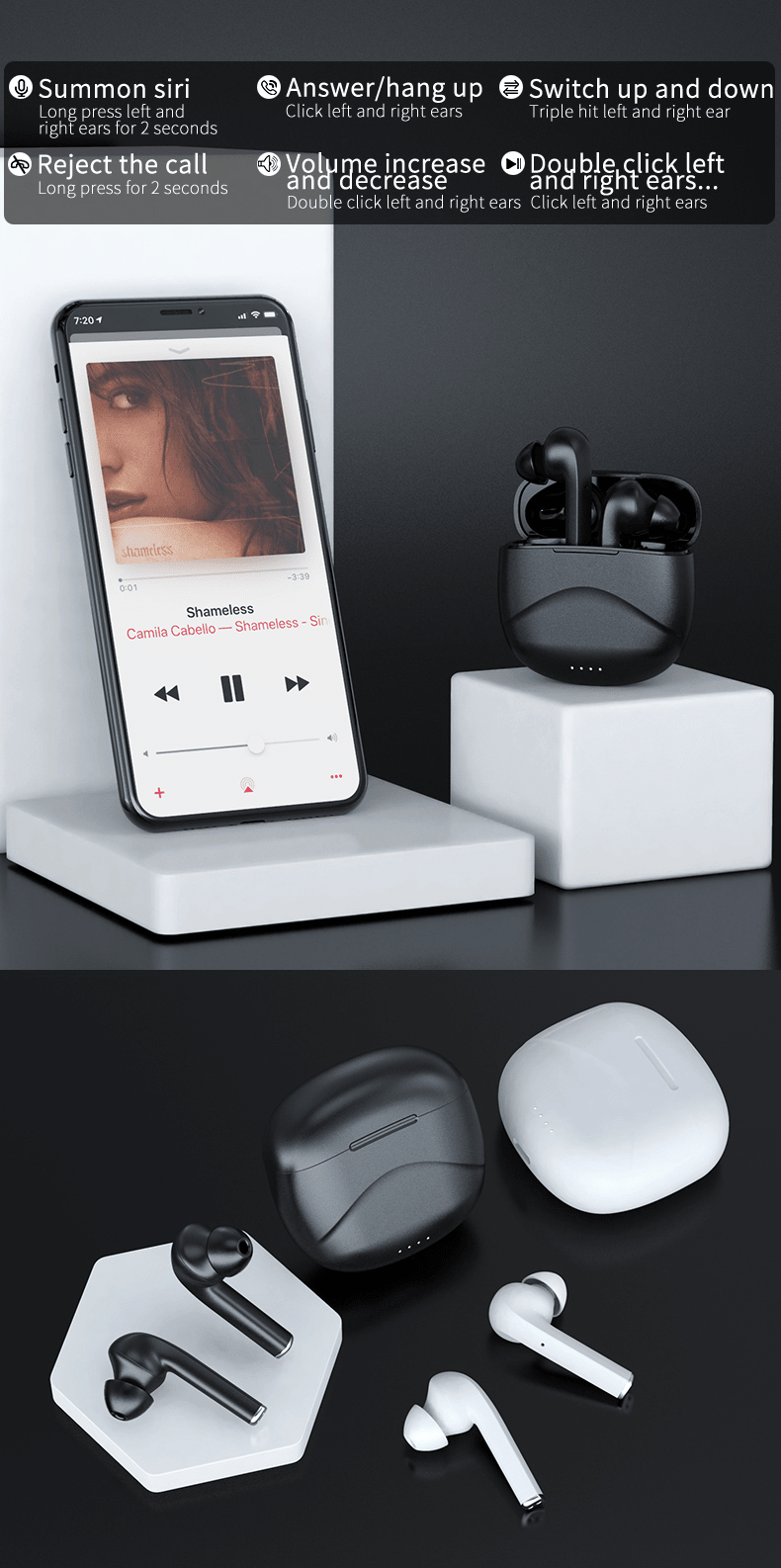 Sports TWS Wireless Bluetooth Earphones for Apple Huawei - My 2 buyAudio & Video