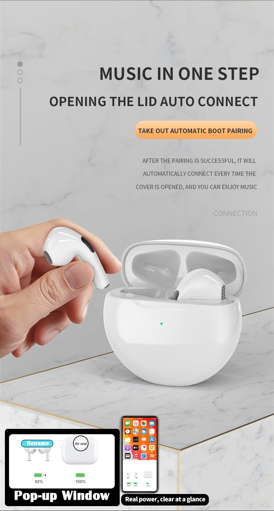 TWS Wireless Headphones With Mic For Apple iPhone Huawei - My 2 buyAudio & Video