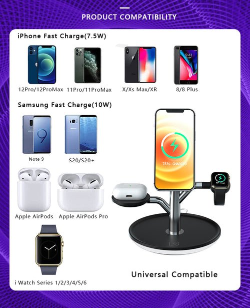 Universal Wireless Charging Stand for Iphone Apple Watch Airpods - My 2 buy