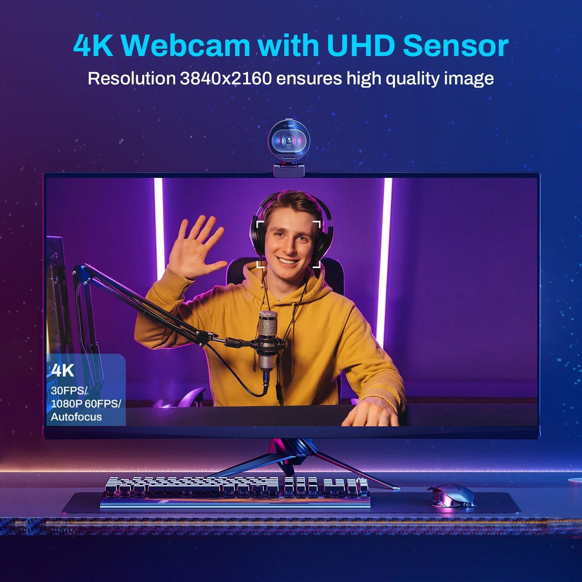 Webcam 4K Streaming Web Camera 1080P 60FPS USB Camera EMEET S600 - My 2 buyOther